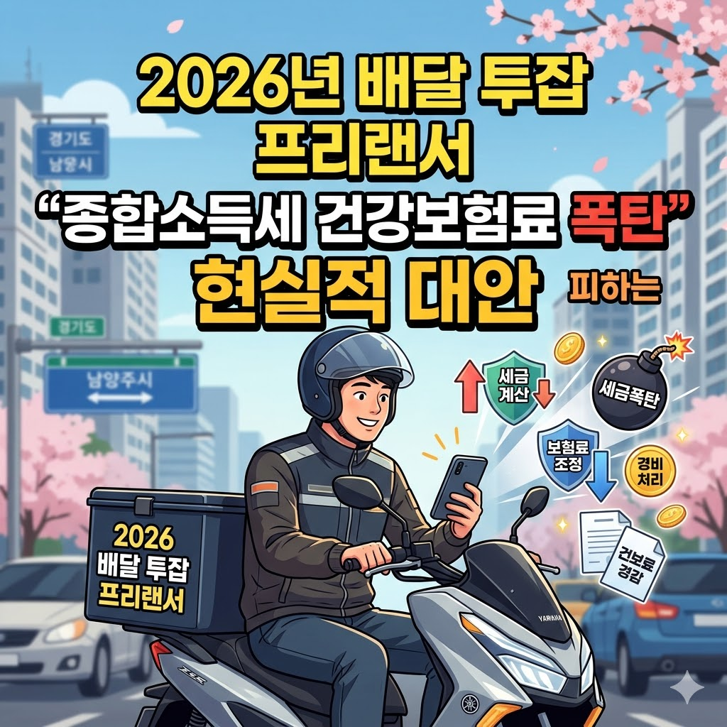 2026년 배달 투잡 프리랜서 종합소득세 건강보험료 폭탄 현실적 대안 썸네일