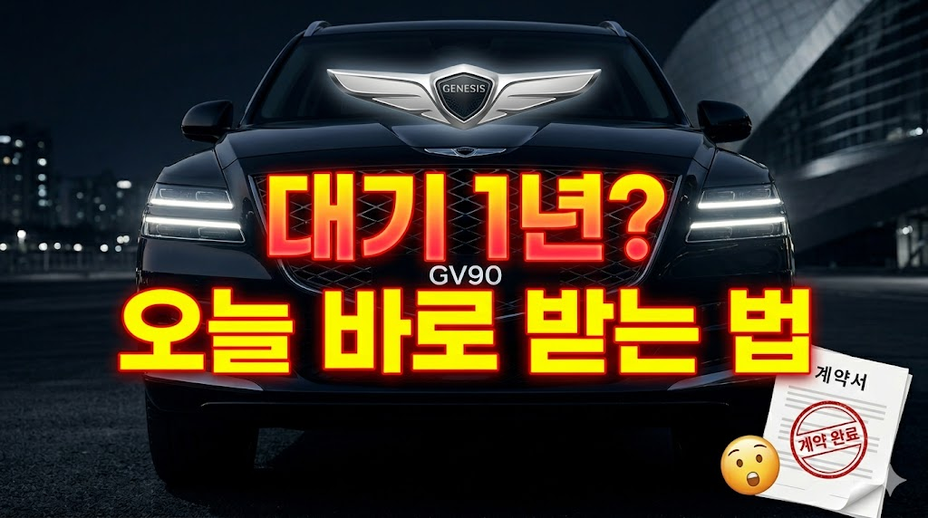 [2026년 최신] 제네시스 GV90 사전계약 취소차 확보 방법 및 1년 대기 줄이는 꿀팁 총정리