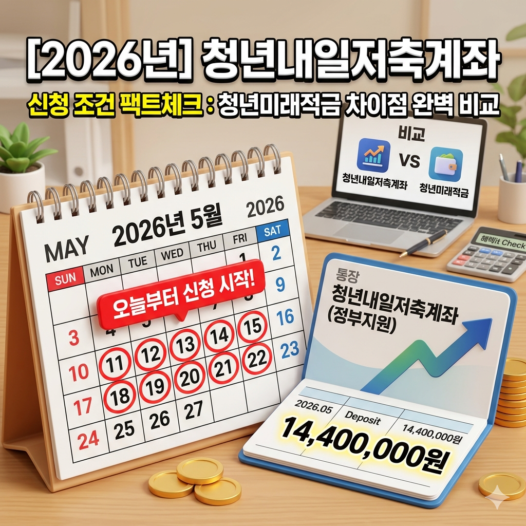 2026년 청년내일저축계좌 1440만원 신청기간 마감일